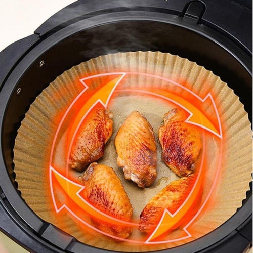 Airfryer Baking Paper Oil-Proof and Oil-Absorbing Air Fryer Disposable  Paper Liner for Barbecue Plate Round Oven Pan Pad