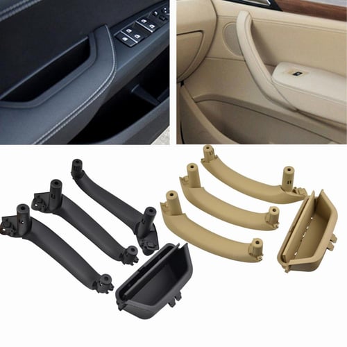 For BMW X3 X4 F25 F26 Carbon Fiber 4 PCS Car Interior Door Handle