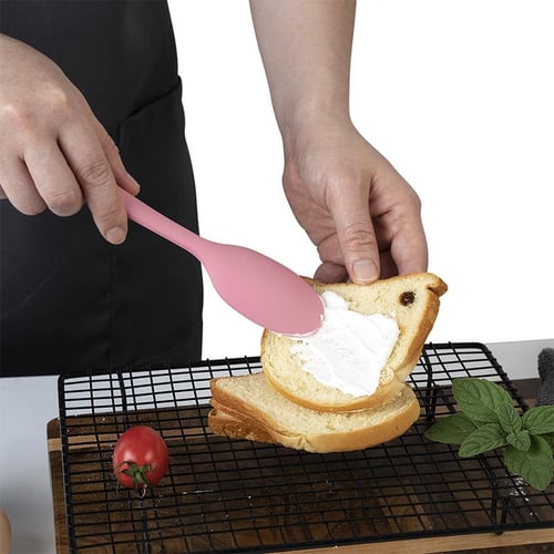 Cake Butter Spatula Silicone Spoon Mixing Spoons Long-handled