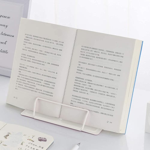 Adjustable Desk Book Stand Cookbook Holder Portable Bookrest Non