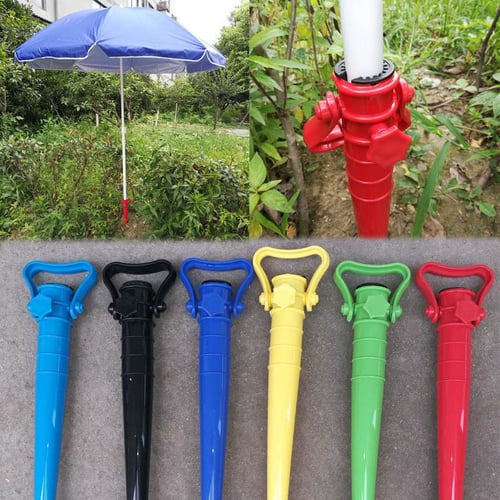 Sun Umbrella Anchor Beach Sand Handle Grabber Garden Auger Folding