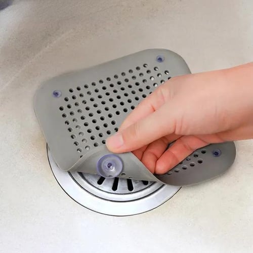1pc Sink Stopper Silicone Bathtub Stopper, Kitchen Sink Drain Strainer, Bathroom  Drain Plug Drain Stopper, Shower Drain Sink Cover with Hair Strainer,  Laundry Sink Drain Stopper (3 colors)