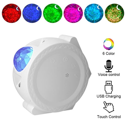 Moon Galaxy Projector Home Party Decor Colorful Star Projector Lamp Voice  Music Control Ocean Wave Luminaires Gift USB LED Night Light - buy Moon Galaxy  Projector Home Party Decor Colorful Star Projector