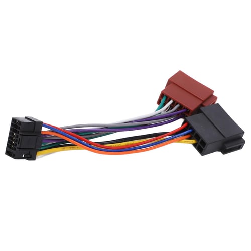  16 Pin Car Stereo Radio ISO Wiring Harness Connector Adaptor  Cable Fit for Most Car Radio Stereo ISO Wiring 16 pin to iso : Electronics