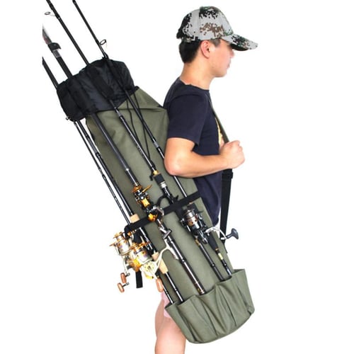 Waterproof Fishing Rod Bag Multifunctional Foldable Cylindrical