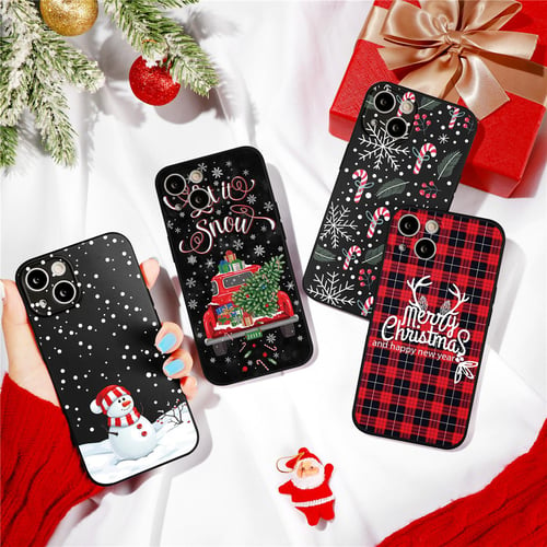 Christmas Case For Redmi 9C NFC 9 C Phone Case Lovely Cartoon Elk New Year  Soft