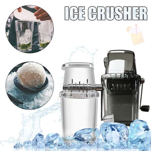 Manual Ice Crusher Portable Shaved Ice Machine Multi-function Kitchen Ice  Shaver Smoothie Tool Ice Blenders Drinks Tool