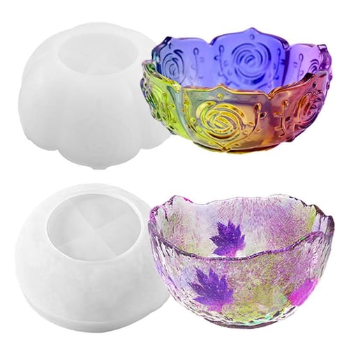 Rose Lotus Storage Bowl Resin Mold