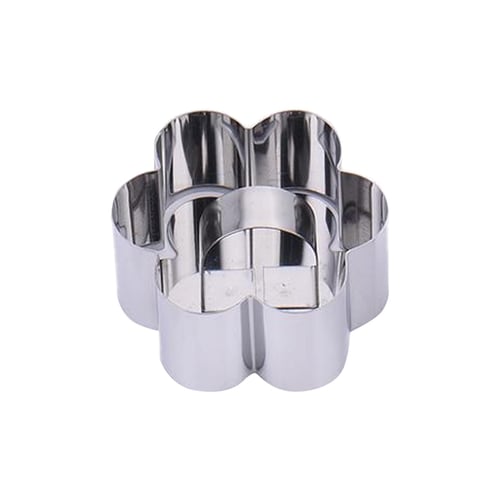 Stainless Steel Mousse Ring Cake Mould with Push Plate Cake Dessert Pudding  Rice Ball Pancake Mould Kitchen Baking Gadgets