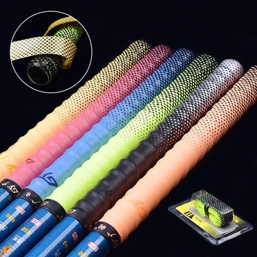 1Pc Colorful Gradient Thickened Fishing Rod Sweatband Anti-slip Badminton  Tennis Racket Grip Tape - buy 1Pc Colorful Gradient Thickened Fishing Rod  Sweatband Anti-slip Badminton Tennis Racket Grip Tape: prices, reviews
