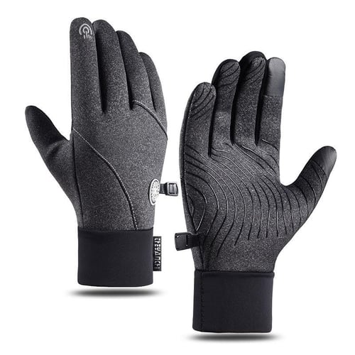 Waterproof Anti-Slip Fishing Gloves Two-Finger Winter Cycling Gloves Full  Outdoor Riding Sport Touchscreen Half-Finger Gloves