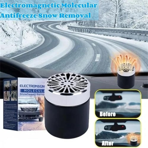 Car Defroster, Electromagnetic Molecular Interference Antifreeze Snow  Removal (White) 
