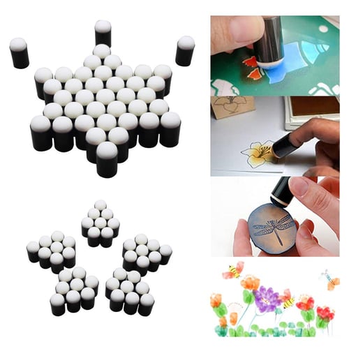 20 Pcs Finger Sponge Daubers Finger Painting Sponge Assorted