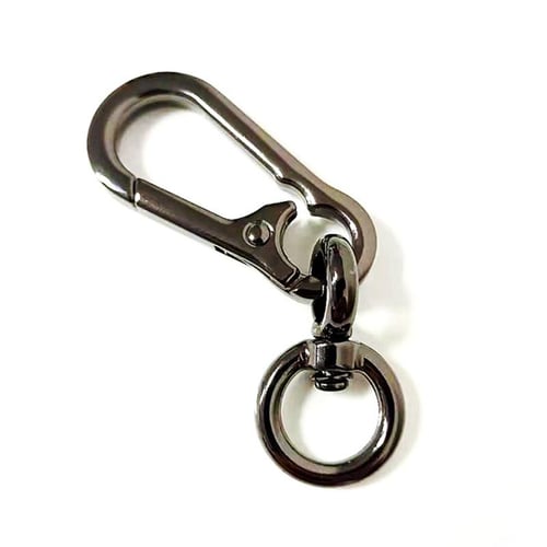 Spring Keychain Climbing Hook Keychain Simple Strong Carabiner Shape  Keychain