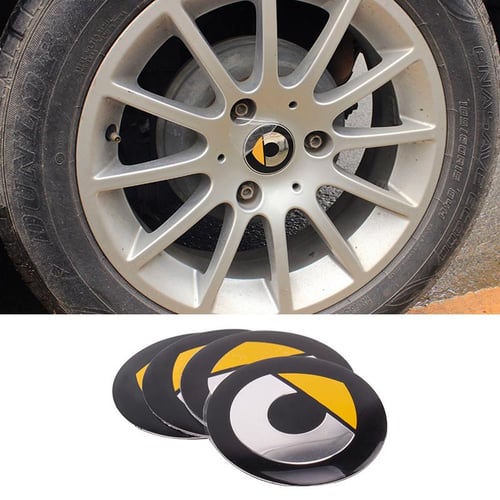 57mm Car Wheel Center Hub Cap Sticker Tire Badge Modification