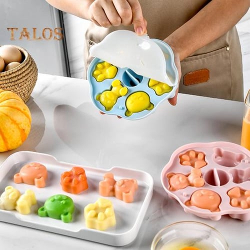 53 Cavities Silicone Gummy Mold BPA Free Nonstick Food Grade Teddy Bear Candy  Mold With Dropper