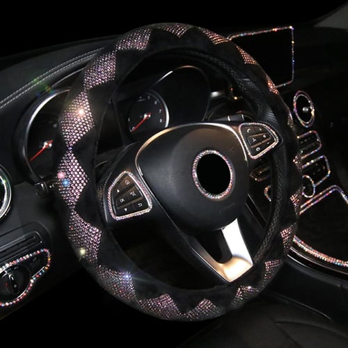 Universal Car Steering Wheel Cover Bling Car Accessories Interior for Women Girl  Car Decoration Car Styling - buy Universal Car Steering Wheel Cover Bling Car  Accessories Interior for Women Girl Car Decoration