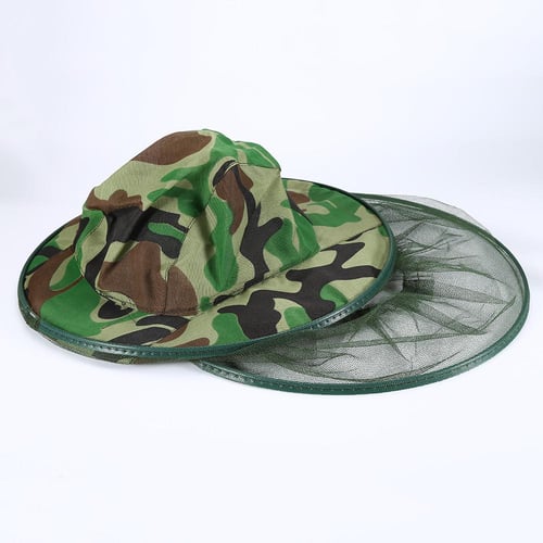 1 Mosquito Fly Insect Bee Fishing Mask Face Protect Hat Net Camouflage -  buy 1 Mosquito Fly Insect Bee Fishing Mask Face Protect Hat Net Camouflage