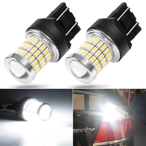 2x T20 W21/5W CANBUS LED PURE WHITE 7440 7443 DRL DAYTIME RUNNING LIGHT  BULBS