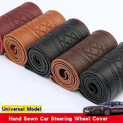 Universal Car Steering Wheel Cover Non-Slip Plush For 15/38cm