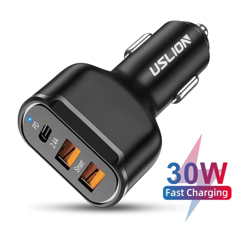 شاحن سيارة سريع iPhone Car Charger, Dual USB C Fast Car Charger