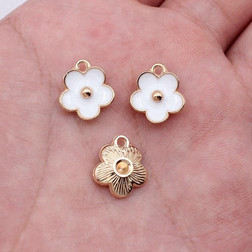 The Flowers Enamel Charms For Jewelry Making Pendant Diy Crafts Accessories  - buy The Flowers Enamel Charms For Jewelry Making Pendant Diy Crafts  Accessories: prices, reviews