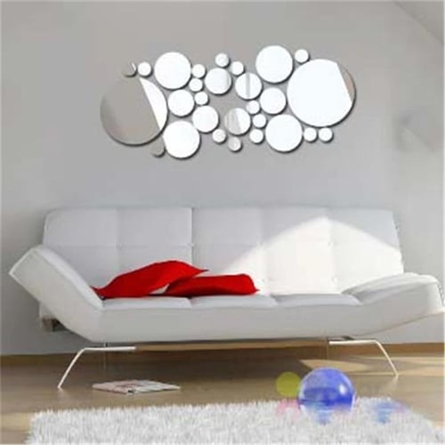 Wall mirror stickers, Mirror sticker reviews, Mirror sticker for bathroom