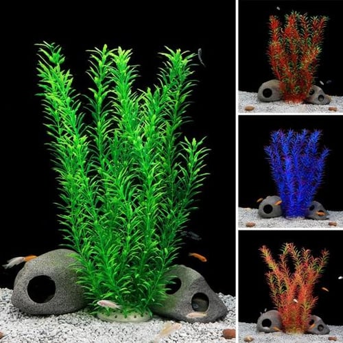 1pc Aquarium Decoration Artificial Water Grass Fish Tank Decoration  Simulation Plastic Seaweed Aquarium Landscaping, Shop Latest Trends