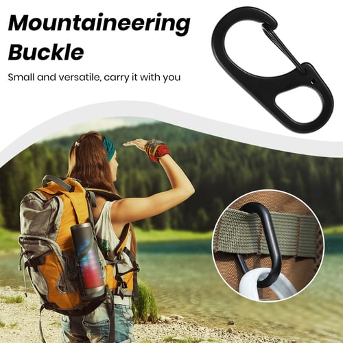5Pcs Mini Carabiners Camping Mountaineering Zinc Alloy Safety