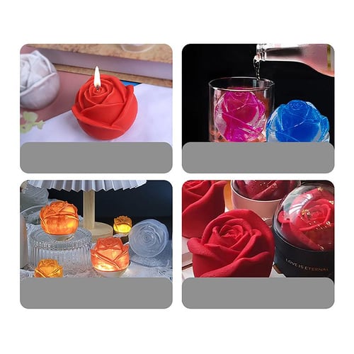 Food Grade Rose Flower Shap Silicone Candle Mold Fondant Molds Handmade  Soap Clay Mold Cake Baking Wedding Gift Decorating Tools - buy Food Grade Rose  Flower Shap Silicone Candle Mold Fondant Molds