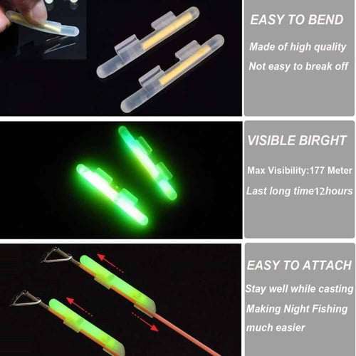 Small Glow Sticks Night Stick - 15Pcs 4.5x36mm Fishing Fluorescent