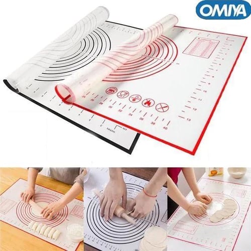 60*40cm Non-Stick Silicone Baking Mat Kneading Dough Pad Paste Flour Table  Sheet Heat