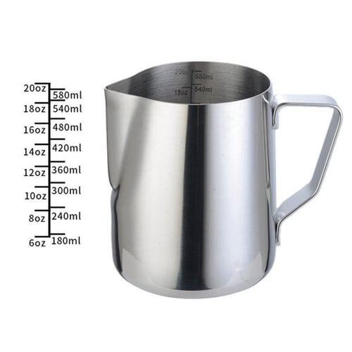 12oz 350ml Stainless Steel Coffee Garland Cup Milk Steam Frothing