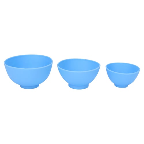 3Pcs Flexible Silicone Mixing Bowl Bowls Dental Lab Impression