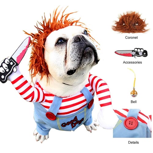 Dog Halloween Costumes, Pet Deadly Doll Dog Costume Funny Dog