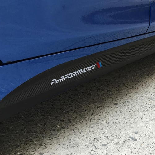 M Performance Sticker For BMW F30 F31 F32 F33 F22 F23 F15 F85 F10 E60 E61  G30 E90 Carbon Fibre Side Skirt Sill Racing - buy M Performance Sticker For  BMW F30