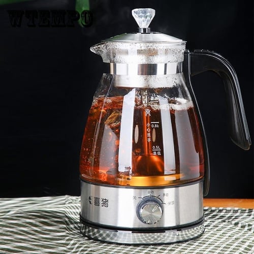 Electric kettle coffee maker tea maker black pu 'er Glass electric kettle  steam teapot automatic -type