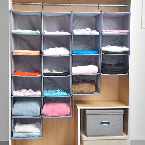 Multi-layer Hanging Clothes Storage Rack Folding Closet Underwear