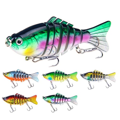 Lifelike Lure Bait 5PCS Fishing Lures For Bass Trout Perch 7