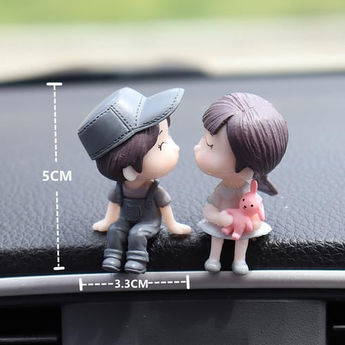 Cute Car Air Fresheners Vent Clip, Outlet Freshener Perfume Clip Aroma  Diffuser Decor, Lovely Couple Car Interior Accessories for Women & Girls,  Car