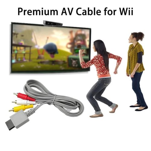Audio & Video Cables For Nintendo Wii and Wii U, 1.8M/6FT AV Cable