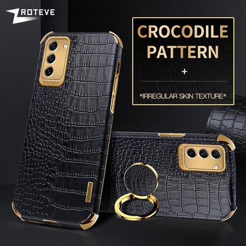For Samsung S22 S21 S20 Note20 S10 S9 Luxury Pattern Leather
