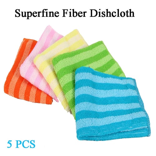  Cleaning Supplies 5/10pcs Microfiber Cleaning Cloths Rags  Kitchen Dish Towel Absorbent Wiping Rags Household Cleaning Rag Magic Rag  Dish Cleaning Multipurpose Cleaning Towel : Health & Household