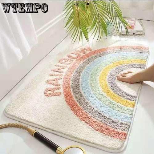 Absorbent Floor Mat Bathroom Carpet Fine Chenille Chenille 1pcs