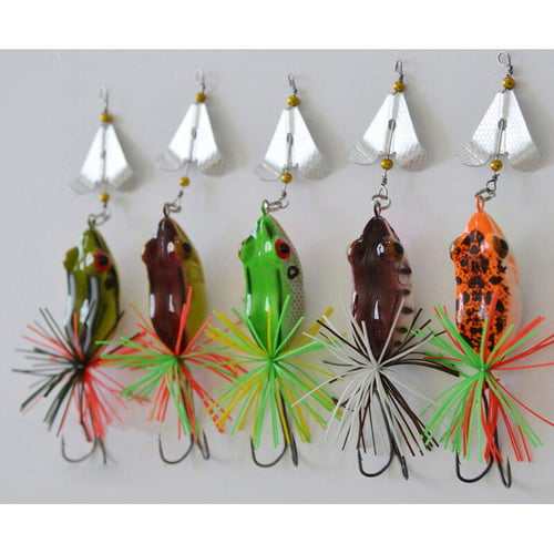 1PCS Hard Fishing Lure With Propeller Large Noise Isca Frog Lure