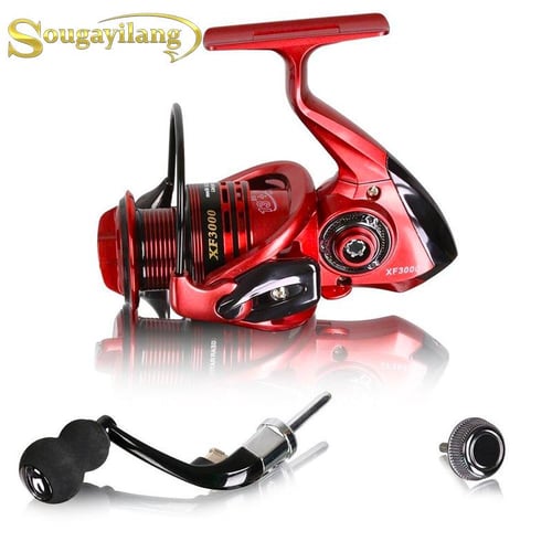 Sougayilang Spinning Reels Light Weight Ultra Smooth Powerful Fishing Reels  Red & Blue & Golden
