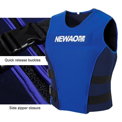 Adults Life Jacket Neoprene Safety Life Vest Float Suit for