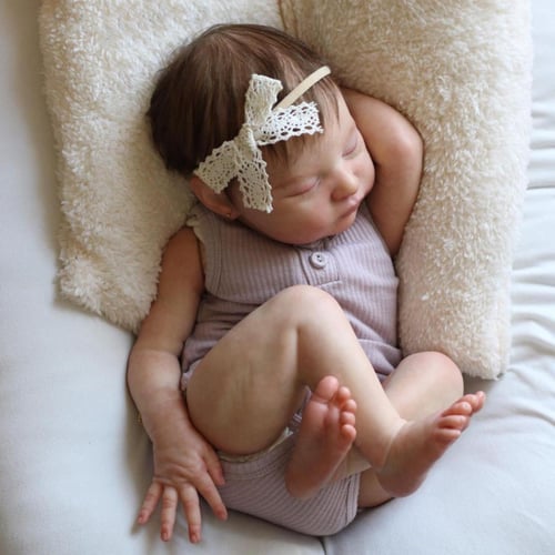 20Inch Bebe Reborn Dolls Laura 3D Painted Skin Realistic Baby