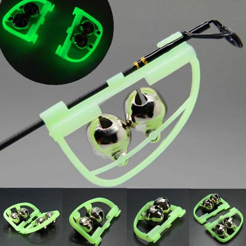 Fluorescent Night Glow Light Fishing Rod Tip Clip Twin Bell Alarm Ring  S8XE582 - buy Fluorescent Night Glow Light Fishing Rod Tip Clip Twin Bell  Alarm Ring S8XE582: prices, reviews
