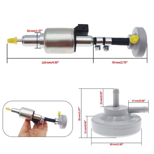 fuel pump silencer damper for webasto